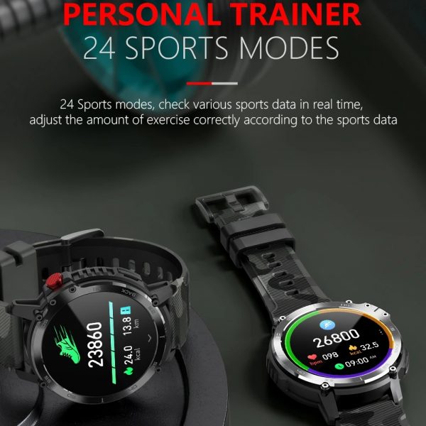 Reloj inteligente deportivo para hombre, pulsera con pantalla de 2023 ", 4G ROM, 1G RAM, llamadas de voz, reproducción de música Local, resistente al agua IP68, 1,60 - Imagen 6