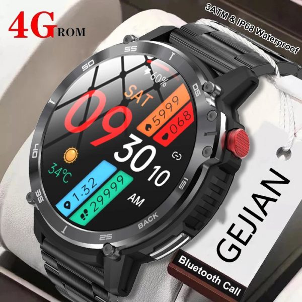 Reloj inteligente deportivo para hombre, pulsera con pantalla de 2023 ", 4G ROM, 1G RAM, llamadas de voz, reproducción de música Local, resistente al agua IP68, 1,60