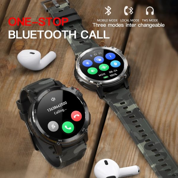 Reloj inteligente deportivo para hombre, pulsera con pantalla de 2023 ", 4G ROM, 1G RAM, llamadas de voz, reproducción de música Local, resistente al agua IP68, 1,60 - Imagen 2