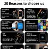 Reloj inteligente Serie 8 para hombre y mujer, pulsera con pantalla de 2023 pulgadas, Bluetooth, llamadas, frecuencia cardíaca, presión arterial, para Apple Watch IWO Watch 8, 2,0 - Imagen 2
