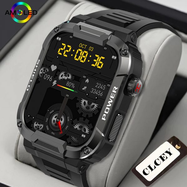 Reloj inteligente IP68 para hombre, dispositivo resistente al agua hasta 5atm, con llamadas, Bluetooth, para deportes al aire libre, Monitor de salud, para Android e IOS