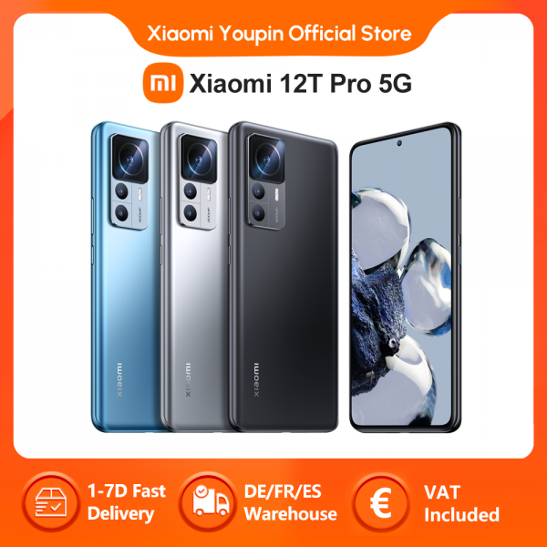 Xiaomi-Smartphone 12T Pro versión Global, 8/12GB + 256GB, Snapdragon 8 + Gen 1, cámara de 200MP, pantalla de 120Hz, carga de 120W