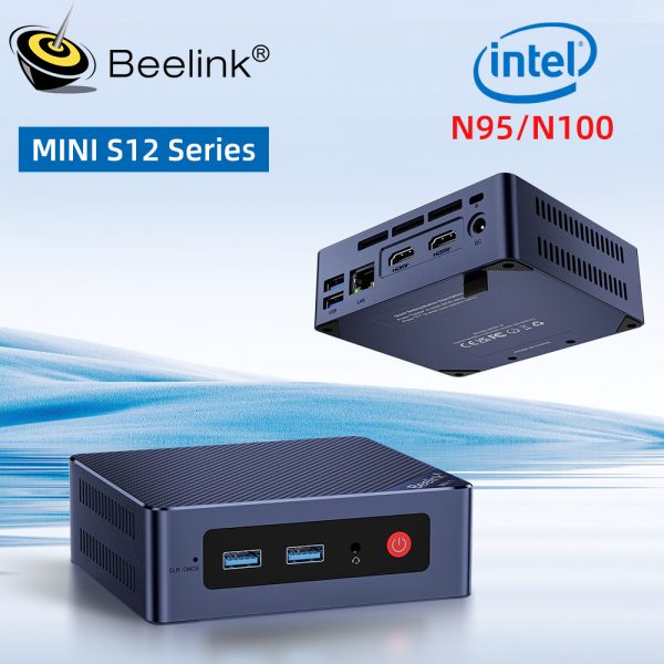 Beelink-ordenador de escritorio Mini S Windows 11 Intel N5095, Mini PC DDR4 8GB 128GB SSD, N95 N100 S12 VS U59 GK3V J4125 - Imagen 2