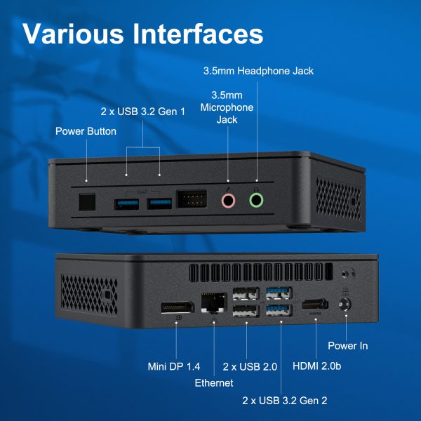 Intel Nuc 11 NUC11ATKC4 Atlas Mini pc Intel Celeron N5105 (2,0 GHz-2,9 GHz Burst)15W Intel UHD Graphics Windows 11 Pro - Imagen 4