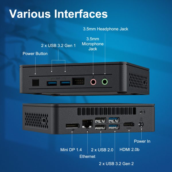 Mini PC Intel NUC 11, NUC11ATKC4, Atlas Canyon, PC de escritorio para el hogar y negocios, N5105 Celeron, gráficos Intel UHD, Windows 11 Pro - Imagen 5