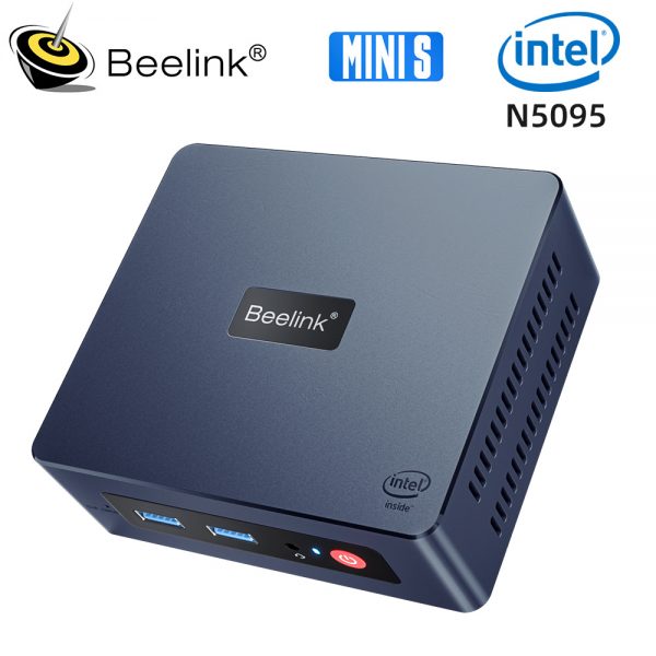 Beelink-Mini ordenador de escritorio S12 Pro N100 Mini S, Intel N5095, Windows 11, DDR4, 8GB, 128GB, SSD, VS J4125, GK Mini, GK3V