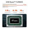 Beelink-ordenador de juegos Ryzen 9 6900HX GTR6, Mini PC con Windows 11 Pro, 32GB SSD, 2023 GB, 4K, Wifi Dual, 6E, HDMI, DP, GTR5, 500 - Imagen 3
