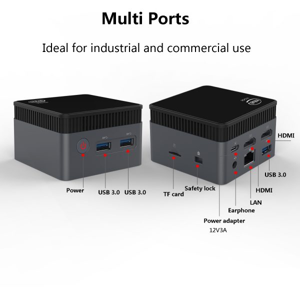 Mini PC ZX01 Intel N5105, ordenador de escritorio con Windows 11, 2,9 GHZ, DDR4, 8GB, 128GB, 256GB, 512GB, SSD, 1000M, 5G, Wifi, BT4.2, ranura para tarjeta TF - Imagen 5