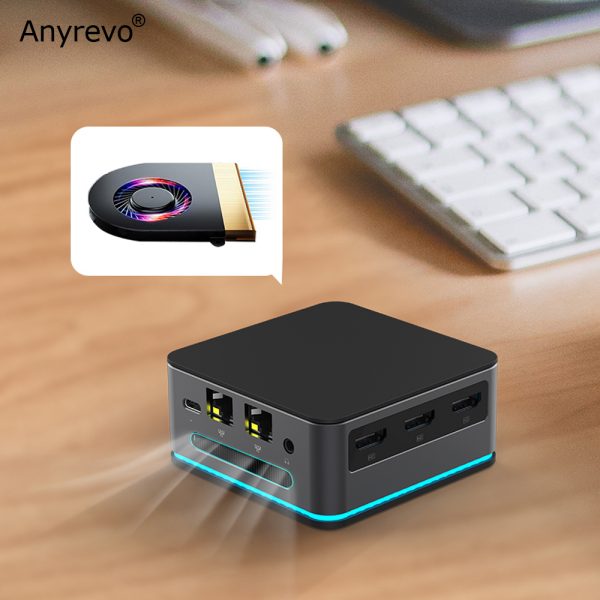 Mini PC Intel N5105, ordenador para juegos con procesador Intel N5105, 8G, 16G, LPDDR4, enrutador Dual Gigabit LAN, HDMI 2,0, 4K, 60HZ, Windows, Quad Core, WIFI 6 - Imagen 5