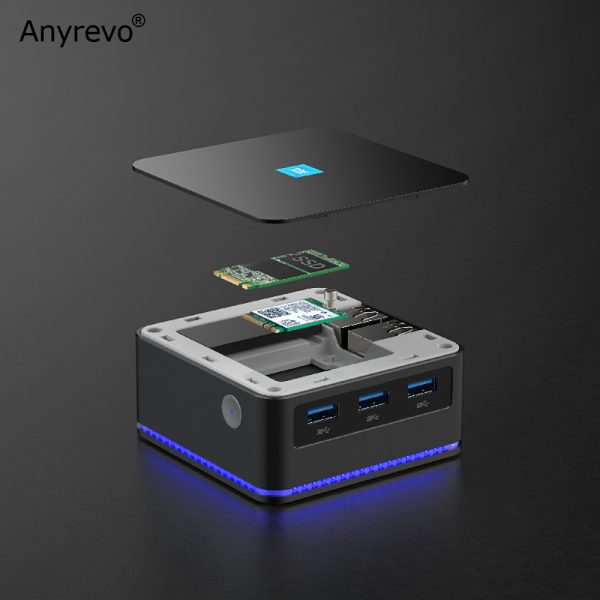 Mini PC Intel N5105, ordenador para juegos con procesador Intel N5105, 8G, 16G, LPDDR4, enrutador Dual Gigabit LAN, HDMI 2,0, 4K, 60HZ, Windows, Quad Core, WIFI 6 - Imagen 4