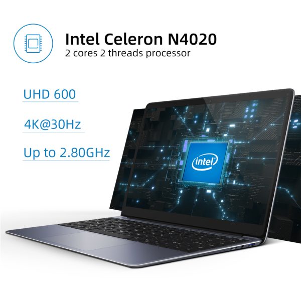 CHUWI-ordenador portátil HeroBook Pro FHD, pantalla de 14,1 pulgadas, Intel Celeron N4020 Dual Core UHD Graphics 600 GPU 8GB RAM 256GB SSD Windows 11 - Imagen 3