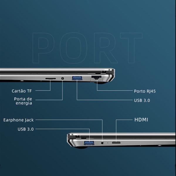 Ender-ordenador portátil R9 Pro de 15,6 pulgadas, 16GB de RAM, 1TB de SSD, Intel Celeron N5095, de doble banda, WiFi, para oficina y negocios, Windows 10 - Imagen 6