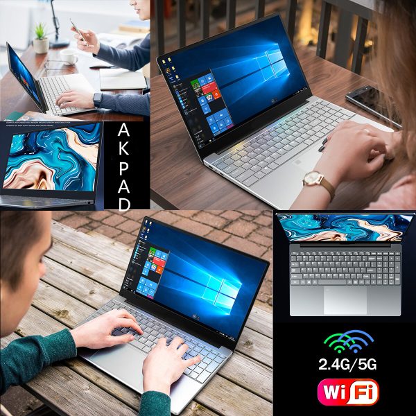 Ordenador portátil de 15,6 pulgadas, Notebook con Windows 11, 10 Pro, 1920x1080, Intel D4, 12GB de RAM, 128GB/256GB/512GB/1TB, SSD, puerto HDMI - Imagen 5