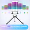 FIFINE-micrófono USB AmpliGame, grabación de juegos para PC, micrófono de ordenador portátil de escritorio, micrófono de Podcasting de Streaming RGB para juego en línea, Zoom-White - Imagen 4