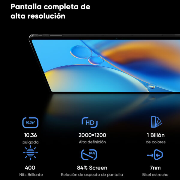 2022 Nuevo CHUWI HiPad Max 10,36 "Pantalla 2K Snapdragon 680 Octa-core 8GB DDR4 de almacenamiento de 128GB UFS 4G LTE Android tableta 12 Soporte para widevine L1 - Imagen 2