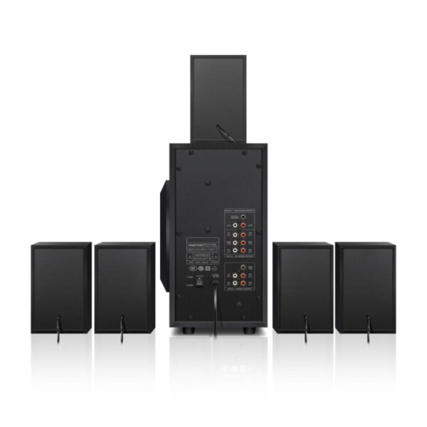 Sistema de altavoces Bluetooth para cine en casa, altavoz de madera con Subwoofer táctil, Control remoto, USB, SD, Radio FM, 5,1 canales - Imagen 3