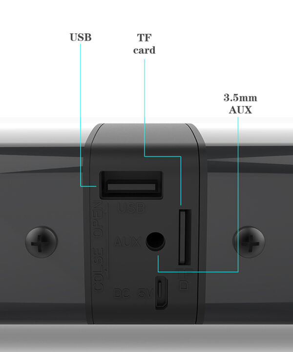 Barra de sonido para Pc, Subwoofer P2 Max, Tv, Notebook, tableta móvil, portátil, dividida, Home Theater, Altavoz Bluetooth - Imagen 2