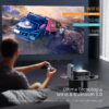 YABER Proyector Bluetooth Pro V8 450 ANSI 5G Full HD 1080P WiFi, Corrección Trapezoidal Automática 6D y 4P/4D, Zoom Infinito, Proyector Portátil 4K HD para iOS/Android - Imagen 2