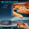 Proyector De Vídeo K8 Para Cine En Casa, Proyector Bluetooth WiFi 5G, WiMiUS K8 Proyector 4K, Dispositivo LED Full HD De 300 Pulgadas, WIFI, 1920x1080P, Compatible Con HDMI, USB, Para Teléfono Inteligente - Imagen 3