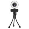 Taida-cámara Web 1080P 2K 4K HD con anillo de luz de relleno para ordenador portátil, PC, transmisión en vivo, cámara Web de vídeo, micrófono - Imagen 5