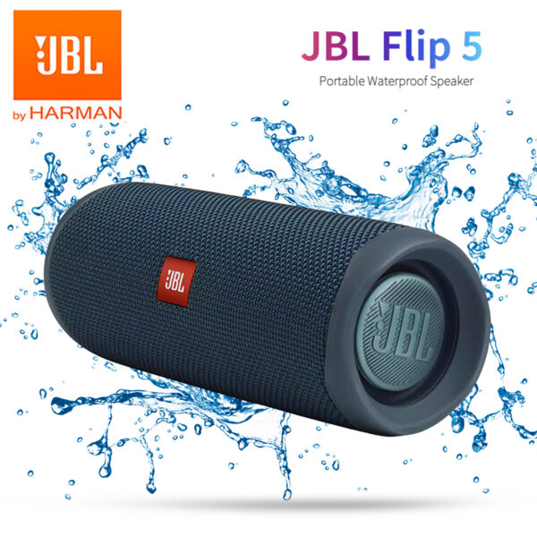 JBL Flip 5 Altavoz Bluetooth, Subwoofer, IPX7, altavoces inalámbricos impermeables para exteriores, Mini altavoz estéreo de graves portátil, Original, nuevo