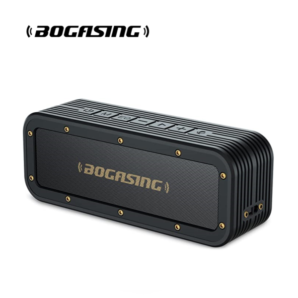 BOGASING-altavoz Bluetooth M4, reproductor de música portátil inalámbrico de 40W, con graves excelentes, 12H de tiempo de reproducción, resistente al agua IPX7, para acampar