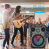 Caja de Altavoz Bluetooth de alta potencia, Subwoofer inalámbrico estéreo envolvente, columna portátil, baile cuadrado, caja de sonido para exteriores con micrófono, 60W - Imagen 6