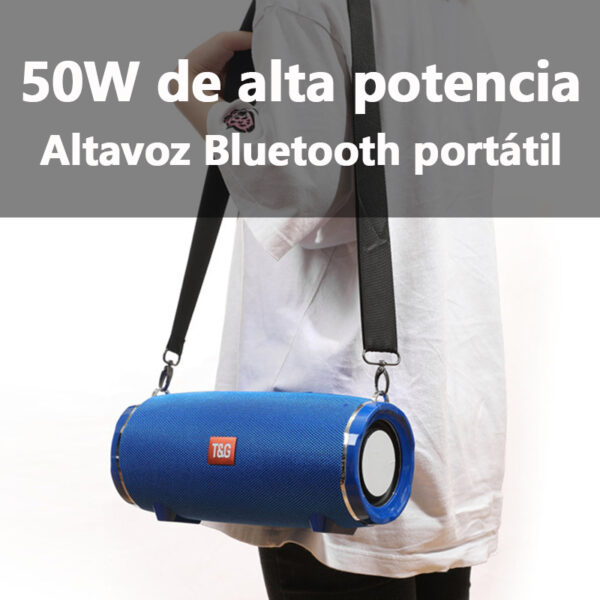 TG187 50W Alta potencia caixa de som Altavoz Bluetooth al aire libre Columna portátil inalámbrica impermeable para altavoces de PC Super Base Subwoofer Centro de música Sistema de sonido de cine en casa Barra de sonido - Imagen 3