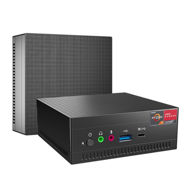 Mini PC AMD Ryzen 7 4800U 3750H, ordenador de escritorio con Windows 11 Pro, 8 GB de RAM + 256 GB SSD, gráficos Radeon RX Vega 10, HDMI DP tipo C