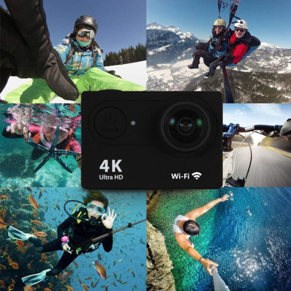 Cámara de Acción Ultra HD 4K/30fps WiFi, 2,0 pulgadas, 170D, casco impermeable, cámaras de grabación de vídeo, cámara deportiva - Imagen 6