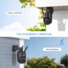 Cámara Ctronics de doble lente 4MP + 4MP Exterior 6x Zoom 5G 2.4GHz WiFi Cámara IP AI Seguimiento humano Seguridad CCTV Color Visión nocturna Audio bidireccional Cúpula de metal - Imagen 6