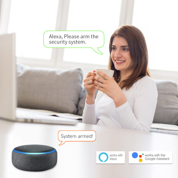 Staniot-sistema de alarma HD de 7 pulgadas, inalámbrico, WiFi, 4G, Tuya, protección de seguridad para el hogar inteligente, funciona con Alexa, Control remoto por aplicación de Google,Batería integrada de 5000 mAh - Imagen 7