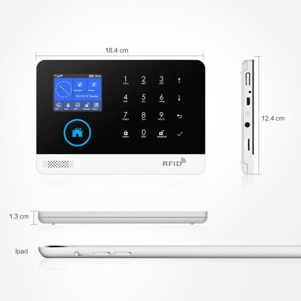 Sistema de alarma de seguridad para el hogar, Detector de Sensor de movimiento Compatible con Alexa y Google, WIFI, GSM, inalámbrico, para aplicación Tuya Smart Life - Imagen 5