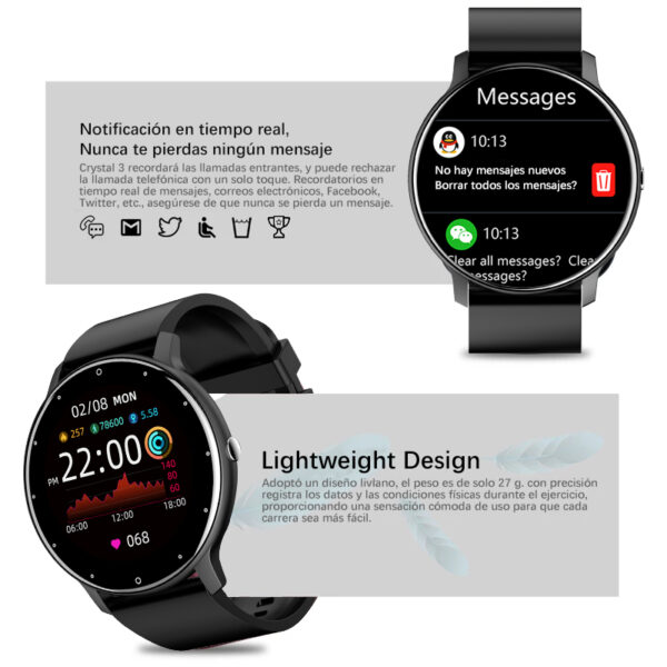 LIGE-reloj inteligente deportivo para hombre, nuevo accesorio de pulsera resistente al agua IP67 con Bluetooth y pantalla táctil, compatible con Android e ios, incluye caja, 2023 - Imagen 6