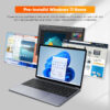 CHUWI-ordenador portátil HeroBook Pro, con Windows 11, pantalla FHD de 14,1 pulgadas, Intel celeun N4020, CPU LPDDR4, 8GB, 256GB, SSD, 38Wh - Imagen 2