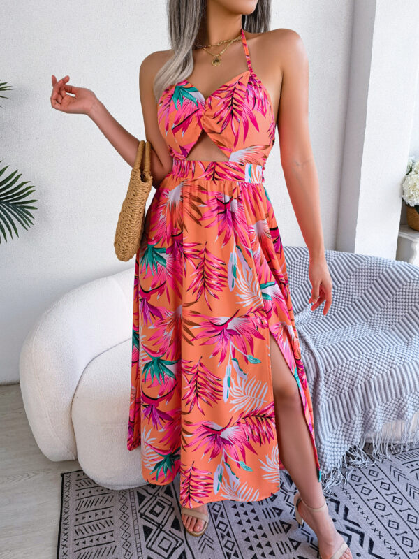 Vestido largo informal de verano con estampado Floral para mujer - Imagen 3