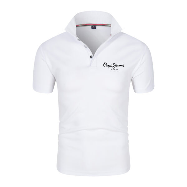 Polo de manga corta con solapa para hombre, camiseta informal holgada, transpirable, secado rápido, ropa de viaje al aire libre, Verano - Imagen 3