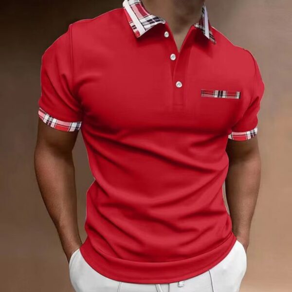 Polo informal de manga corta para hombre, camiseta con solapa a la moda, transpirable, ropa de negocios, novedad de verano 2023 - Imagen 5