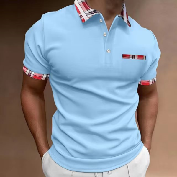 Polo informal de manga corta para hombre, camiseta con solapa a la moda, transpirable, ropa de negocios, novedad de verano 2023 - Imagen 3