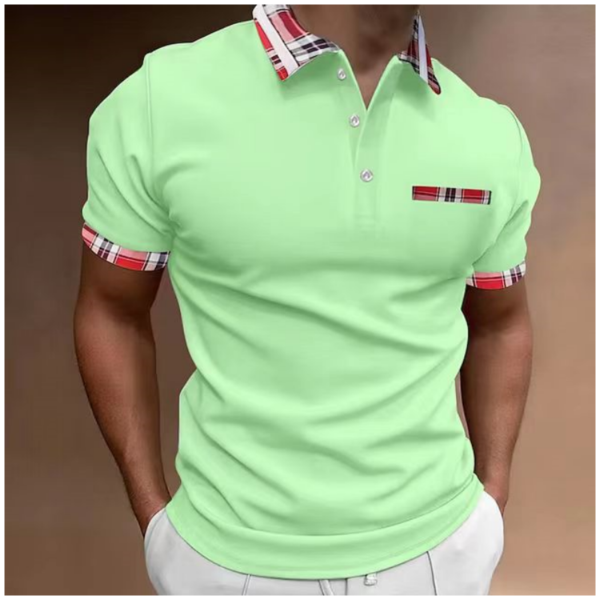 Polo informal de manga corta para hombre, camiseta con solapa a la moda, transpirable, ropa de negocios, novedad de verano 2023 - Imagen 4