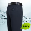 Pantalones de marca para hombre, pantalón de mediana edad, Delgado, informal, Color sólido, suelto, cintura alta, primavera y verano - Imagen 6