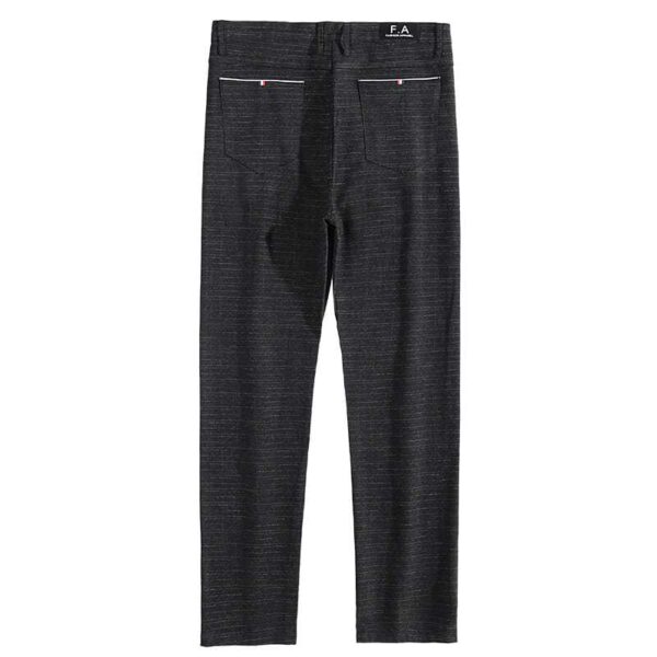 Pantalones de Traje a cuadros para hombre, ropa de calle de oficina de negocios, Pantalones rectos delgados, ropa informal coreana, moda de primavera y otoño, nuevo - Imagen 4