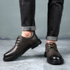 Zapatos de cuero genuino para hombre, calzado de cuero de vaca de alta calidad, hecho a mano, altura Invisible, aumento de 6cm, talla 37-48 - Imagen 5