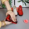 Zapatillas de deporte Vintage transpirables para Mujer, Zapatos planos con plataforma, sin cordones mocasines de cuero, informales, a la moda - Imagen 5