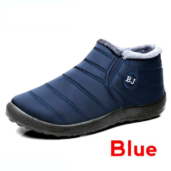 Botas de nieve de felpa para hombre y mujer, botines cálidos impermeables, zapatos planos para mantener el calor, Unisex, 2022 - Imagen 6