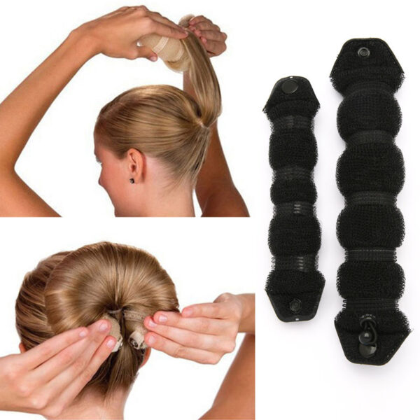 Donut mágico para hacer moños para mujer, accesorios para el cabello, herramientas de peinado trenzado, pinzas para el cabello, horquillas