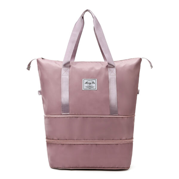 AOTTLA-Bolso de viaje para mujer, bolsa de hombro informal de calidad con doble cremallera, bolso de expansión, bolso femenino grande, bolso de equipaje, nueva moda - Imagen 4