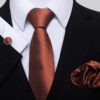 Corbata azul y dorada para hombre, conjunto de cuadrados de bolsillo, accesorios de traje, fiesta de vacaciones en grupo, venta de presente de boda - Imagen 6