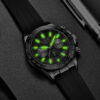 LIGE-Reloj analógico de silicona para Hombre, accesorio de pulsera de cuarzo resistente al agua con cronógrafo, complemento masculino deportivo de marca de lujo con fecha, nuevo, 2023 - Imagen 3