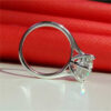 IOGOU-anillo de compromiso de moissanita para mujer, sortija de compromiso de 2 a 4 quilates, Plata de Ley 925, diamante, boda, certificado GRA - Imagen 5